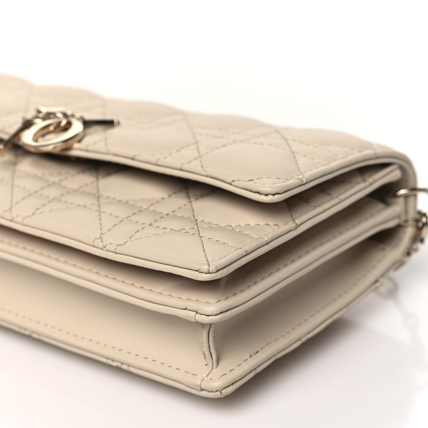 Christian Dior Lambskin Chain Lady My Dior Mini Chain Pouch Caramel Beige 10 of 10