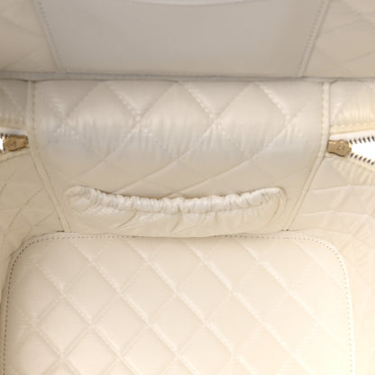 Chanel Caviar Quilted Large Vanity Pouch White 5 of 10