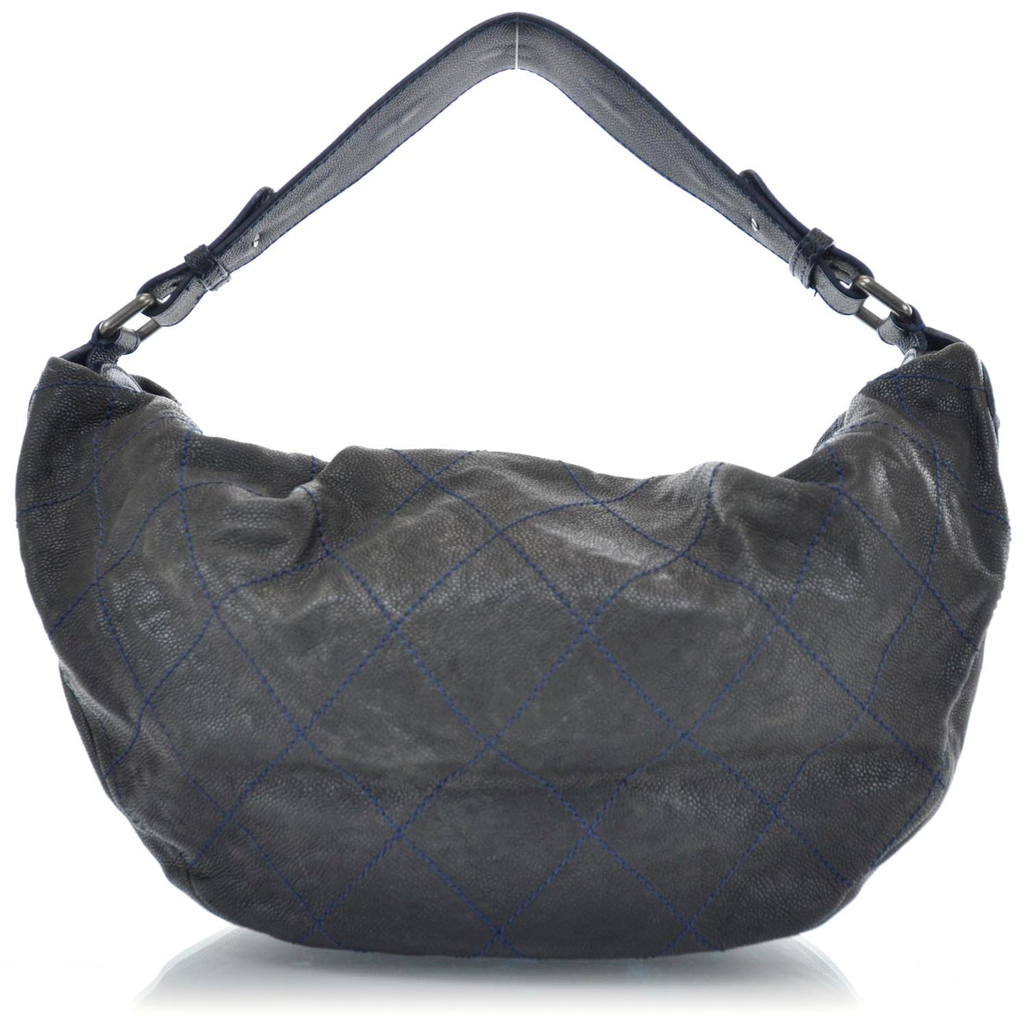 Caviar Outdoor Ligne Hobo Bag Black