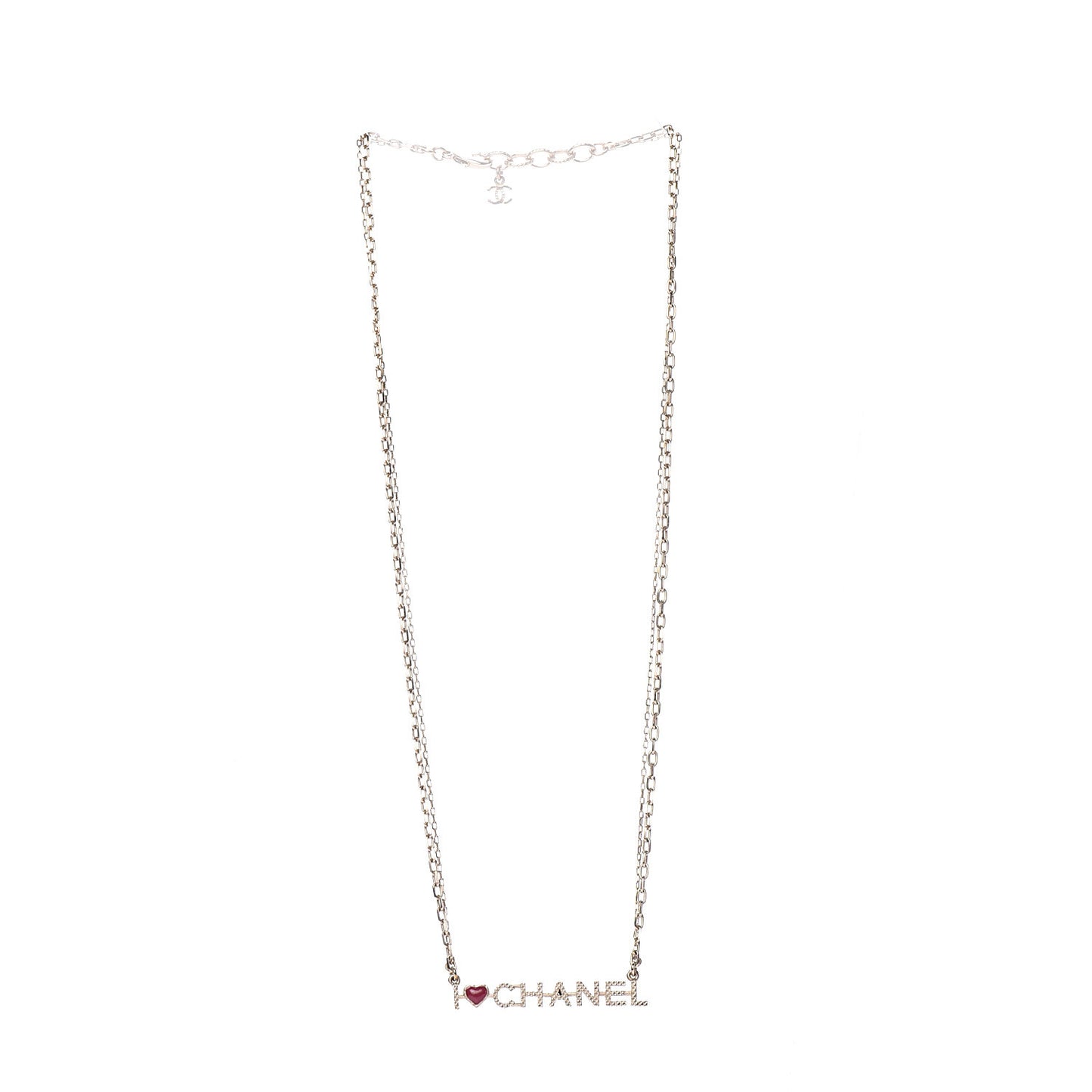 Chain I Heart Necklace Gold