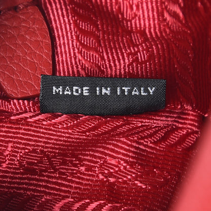 Prada Vitello Daino Pochette Bag Fuoco 7 of 8