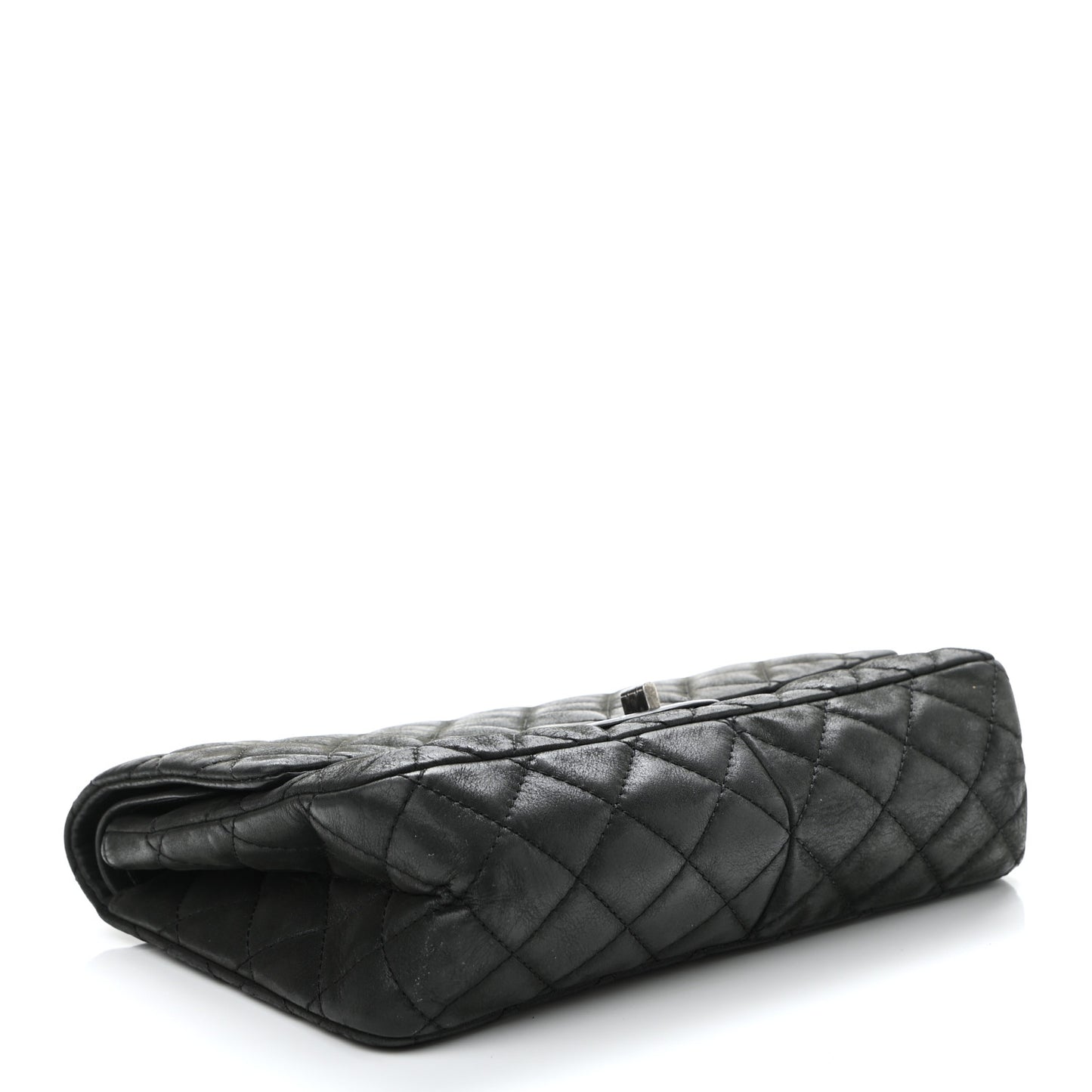 Iridescent Calfskin Quilted 2.55 Reissue 226 Flap Black