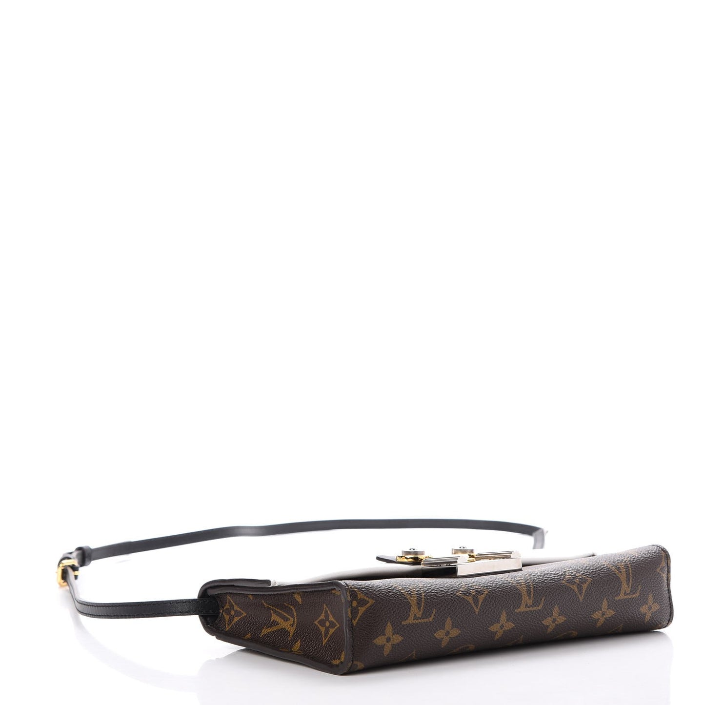 Calfskin Monogram Column Clutch