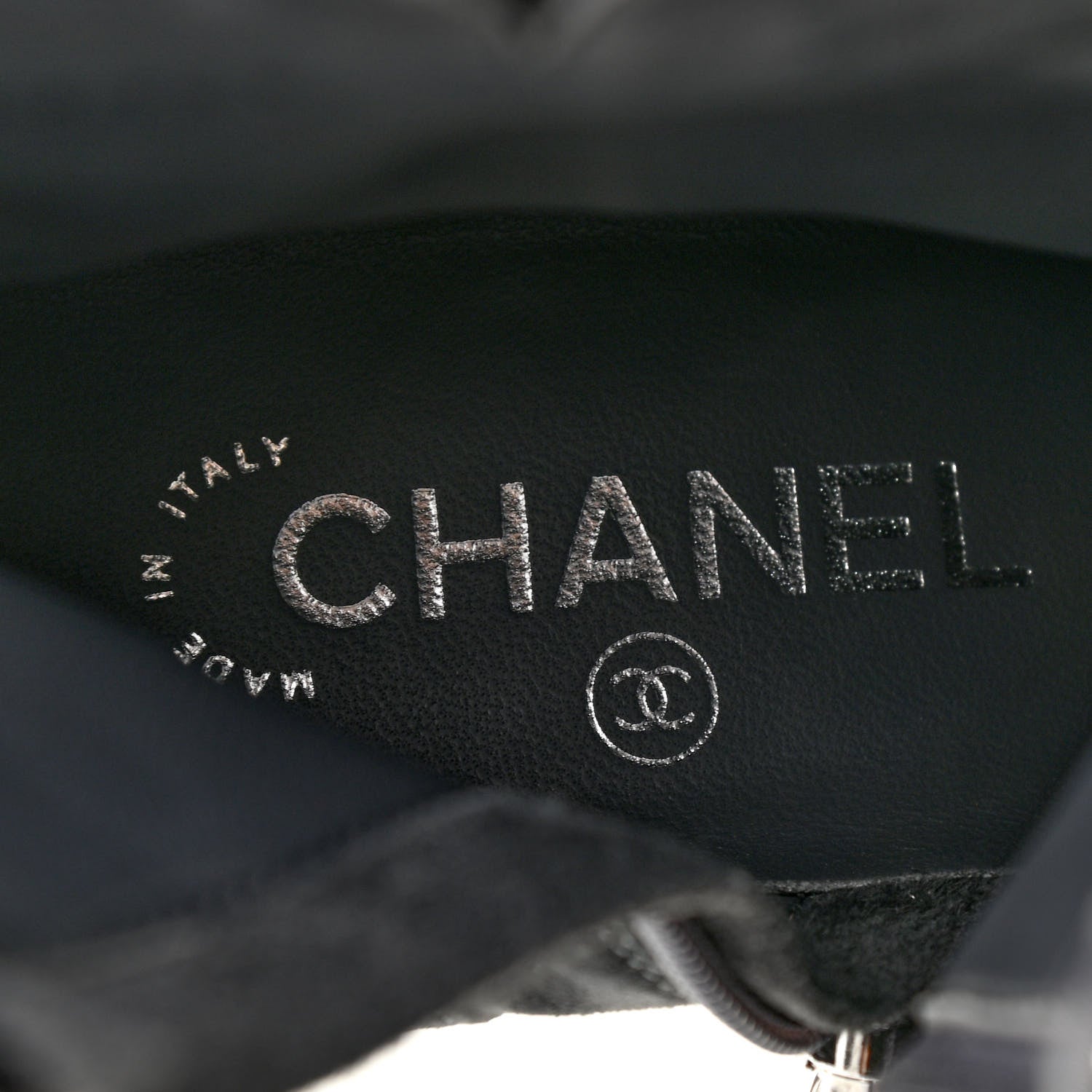 Chanel Suede Patent Calfskin Quilted Cap Toe Short Boots 37 Gray Black 8 of 8