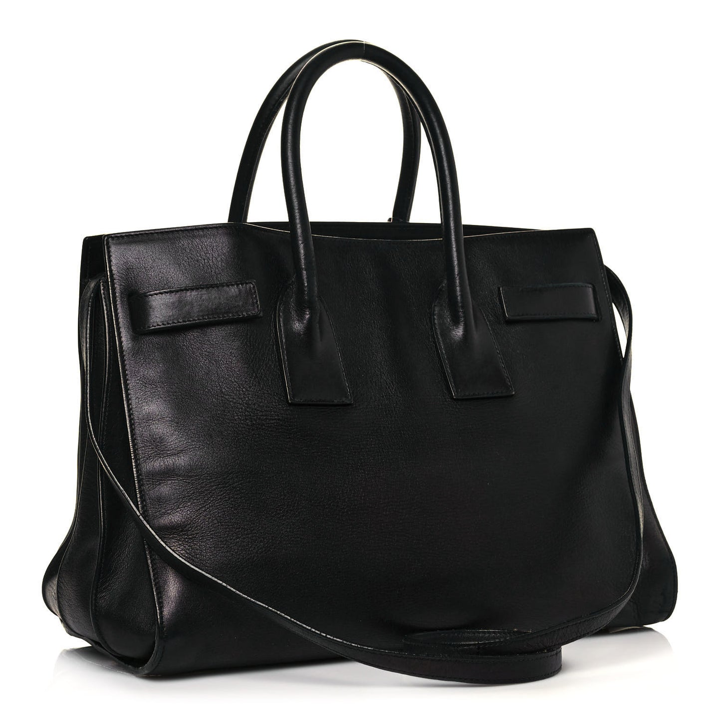 Calfskin Small Sac De Jour Black