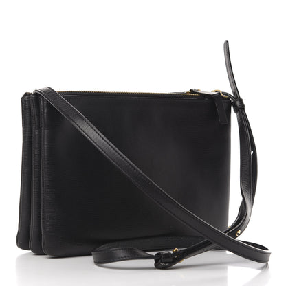Celine Lambskin Small Trio Crossbody Bag Black 3 of 13