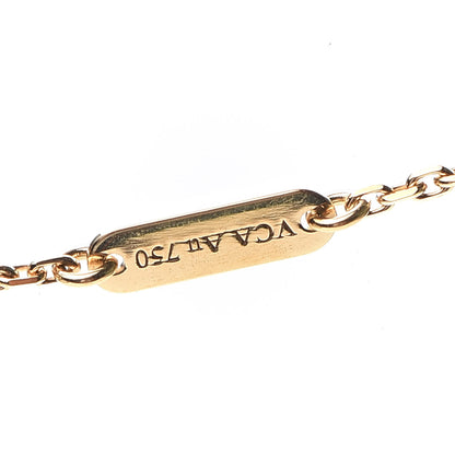 Van Cleef & Arpels 18K Yellow Gold Mother of Pearl Vintage Alhambra Pendant Necklace 5 of 8