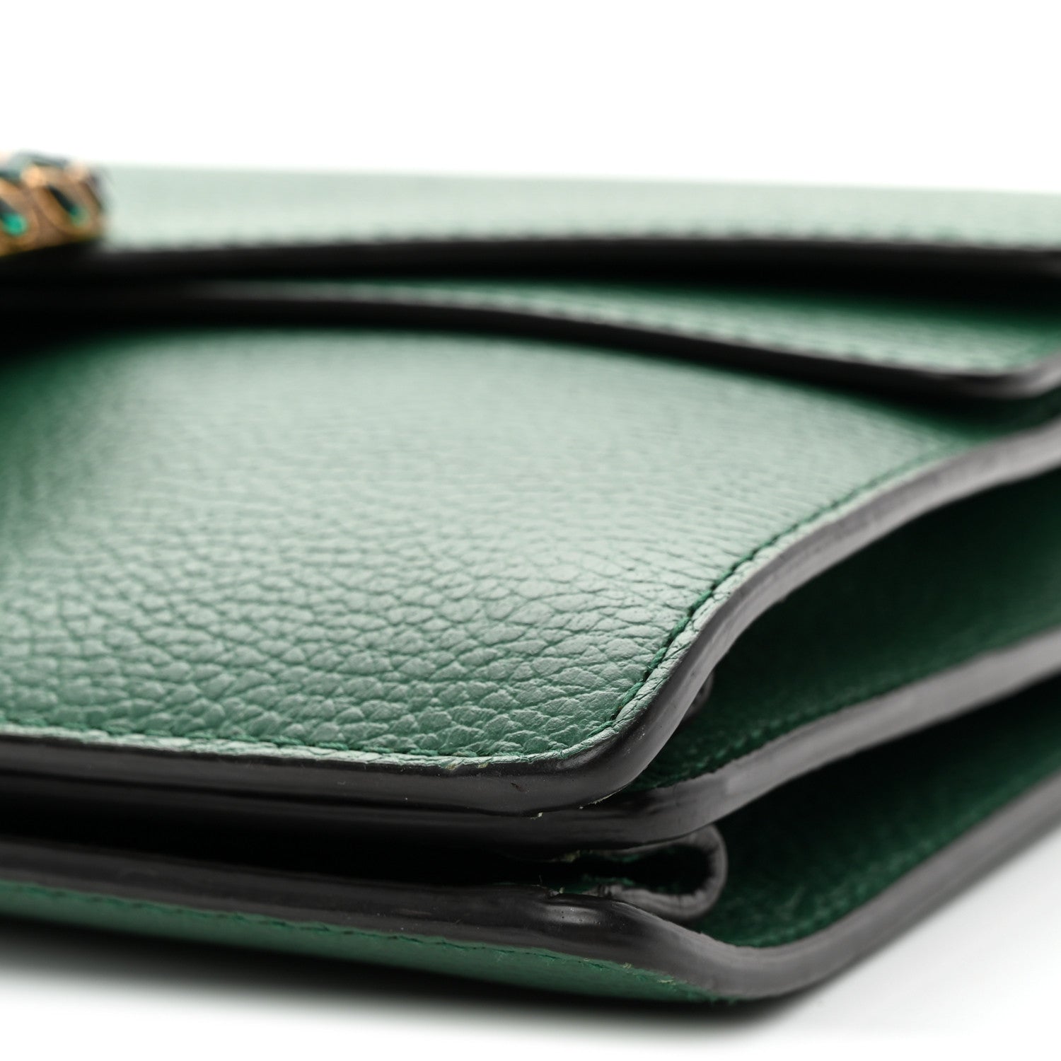 Gucci Pebbled Calfskin Small Dionysus Shoulder Bag Emerald 10 of 10