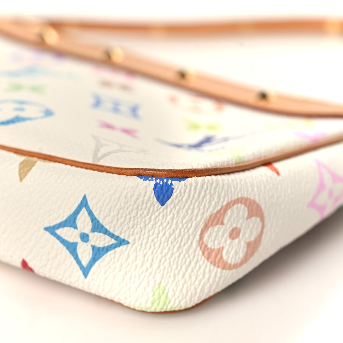 Monogram Multicolor Pochette Accessories White