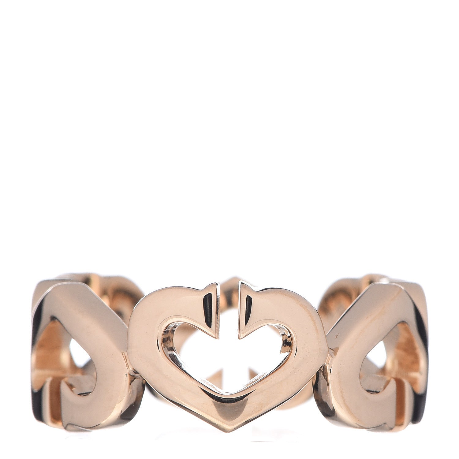 Cartier 18K Pink Gold Hearts and Symbols Ring 48 4.5 1 of 4