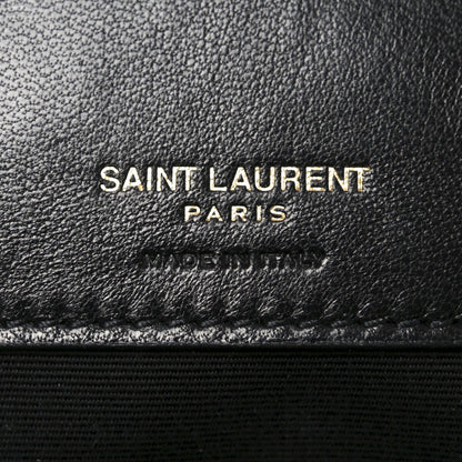 Saint Laurent Lambskin Matelasse Chevron Medium Loulou Black 6 of 9