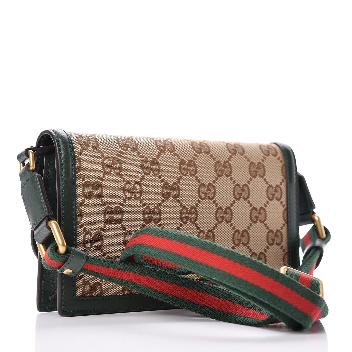 Monogram Lady Web Convertible Wallet Green