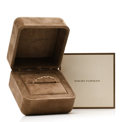 David Yurman 18K Yellow Gold Diamond 4mm Stax Chain Link Bracelet 4 of 4