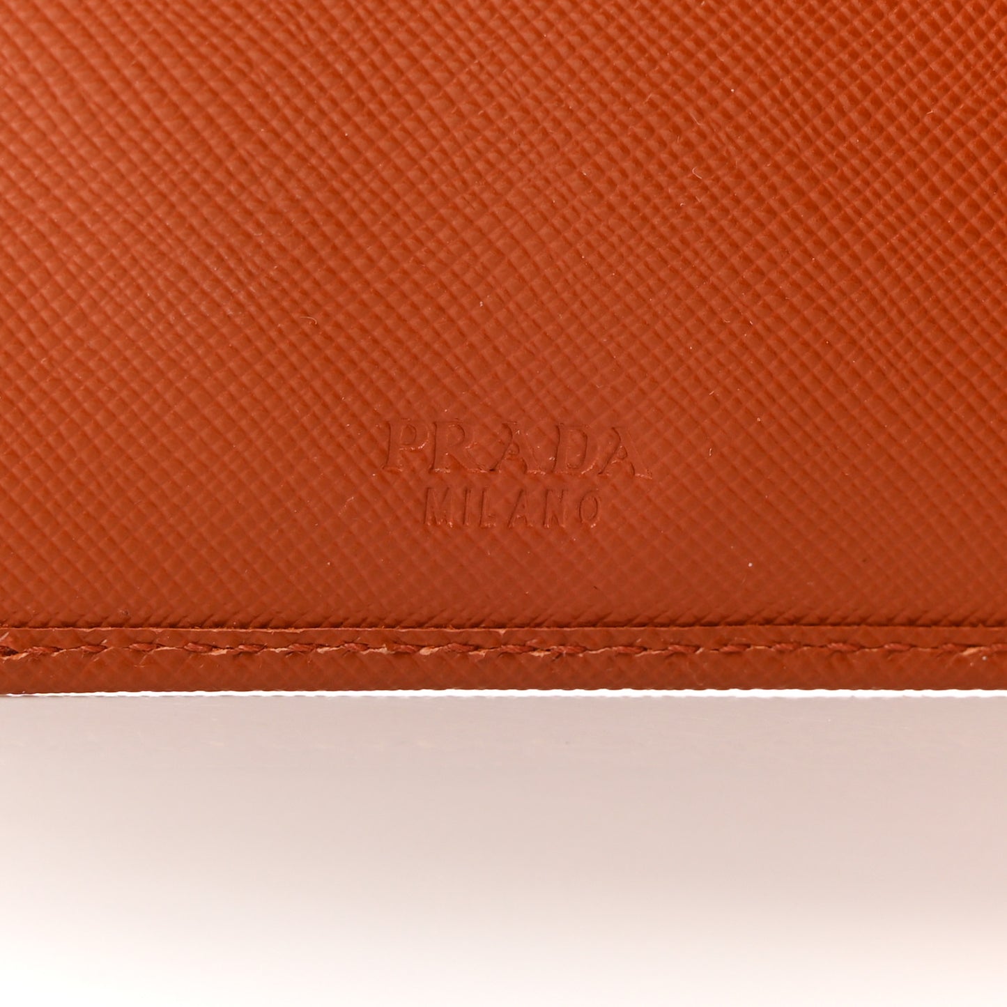 Saffiano Metal Flap Wallet Rame