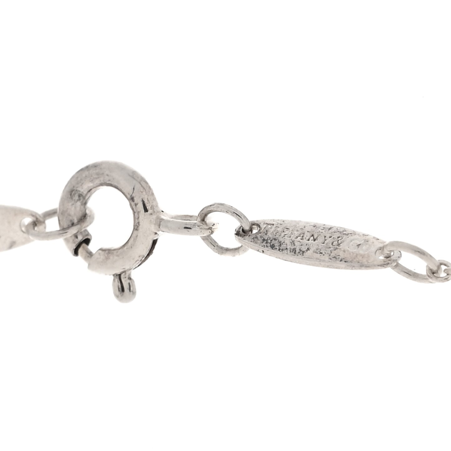 Sterling Silver 9mm Elsa Peretti Bean Pendant Necklace