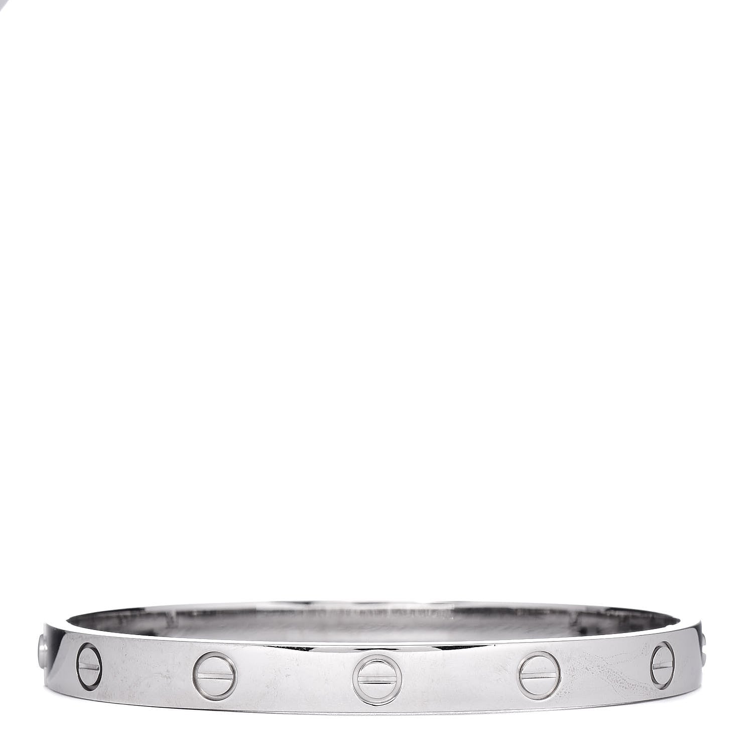 Cartier 18K White Gold LOVE Bracelet 17 3 of 6