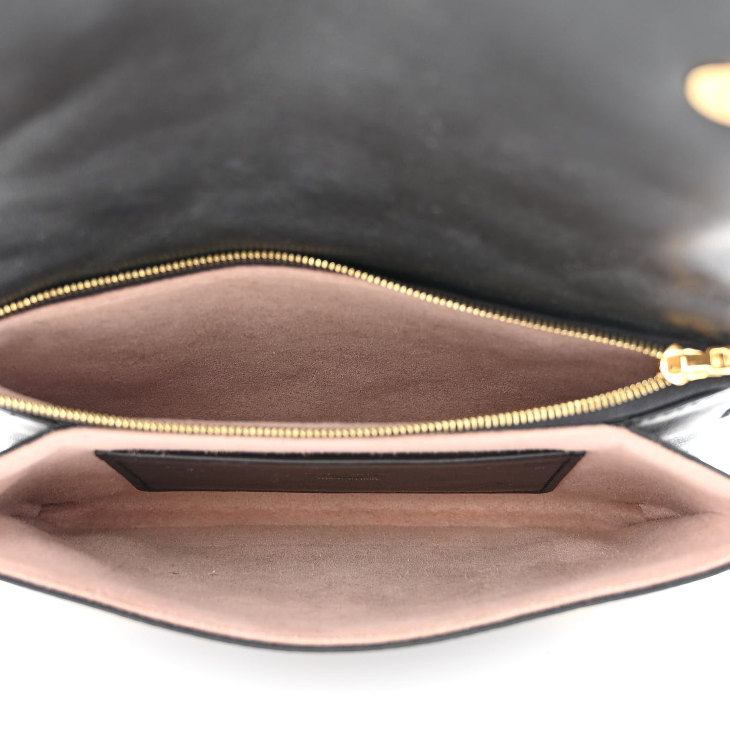 Lambskin Embossed Monogram Pochette Coussin Black