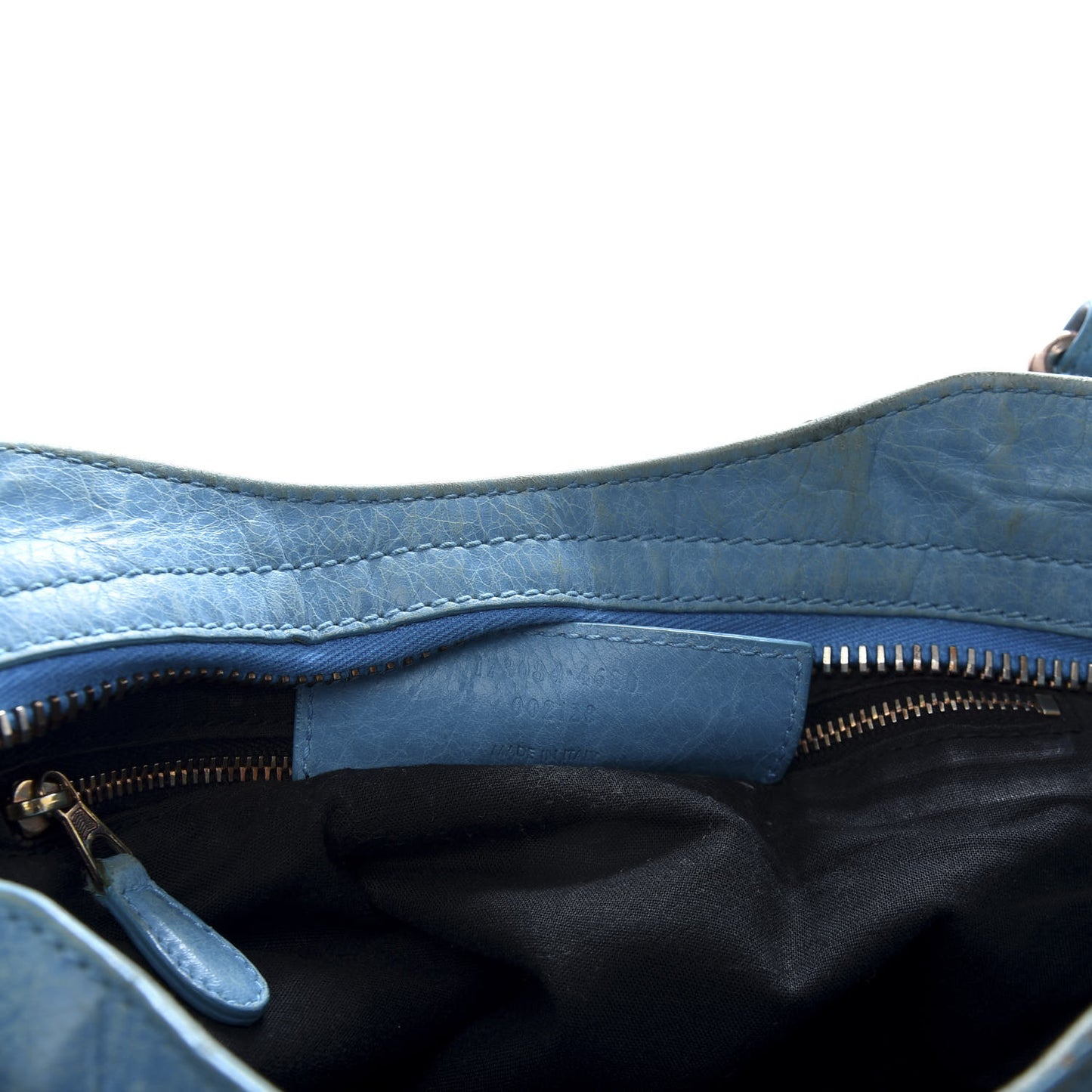Agneau Giant 21 Silver Hardware City Bleu Paon