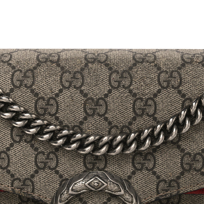 Gucci GG Supreme Monogram Small Dionysus Shoulder Bag Red 8 of 10