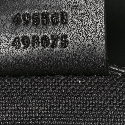 Gucci Soft GG Supreme Monogram Appia Calfskin Web Double Buckle Backpack Black 8 of 11