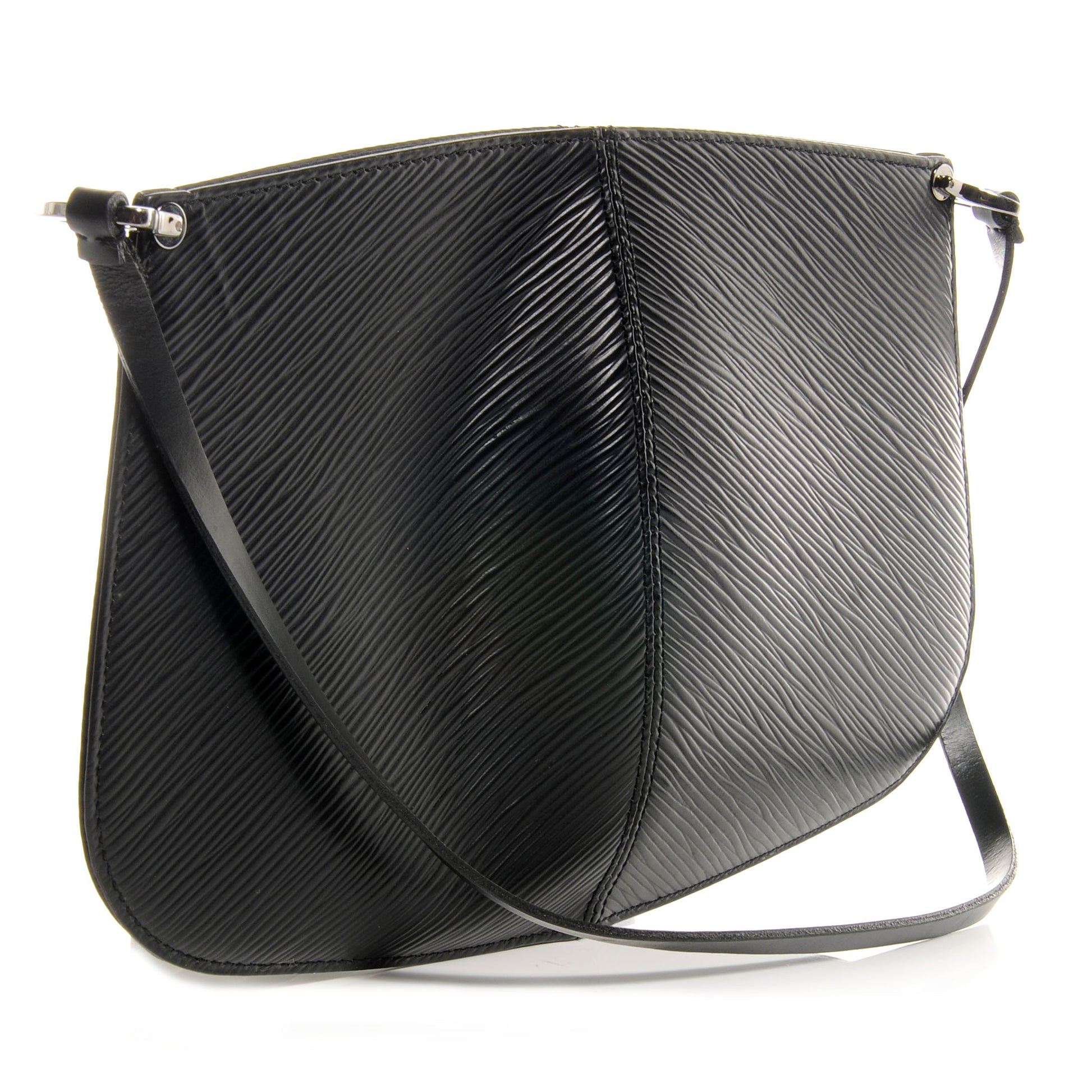 Louis Vuitton Epi Demi Lune Pochette Black 3 of 8