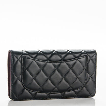Chanel Lambskin Quilted Yen Wallet Black 3 of 7