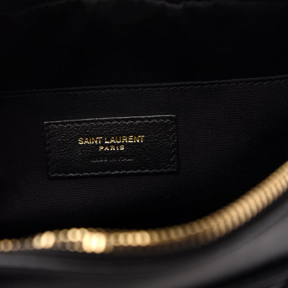 Saint Laurent Calfskin Matelasse Monogram Lou Camera Bag Black 6 of 10