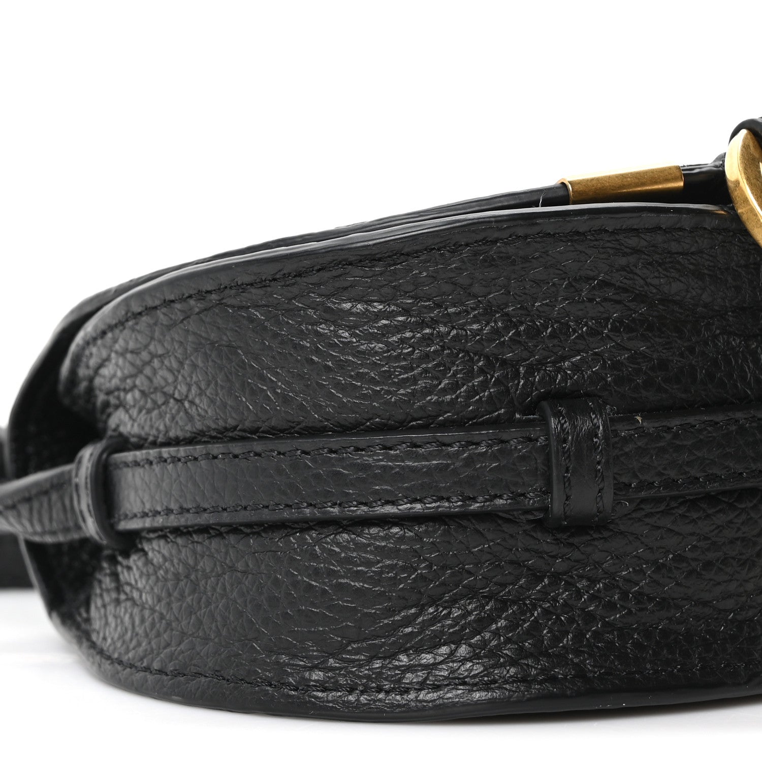 Chloe Calfskin Nano Marcie Saddle Bag Black 9 of 10