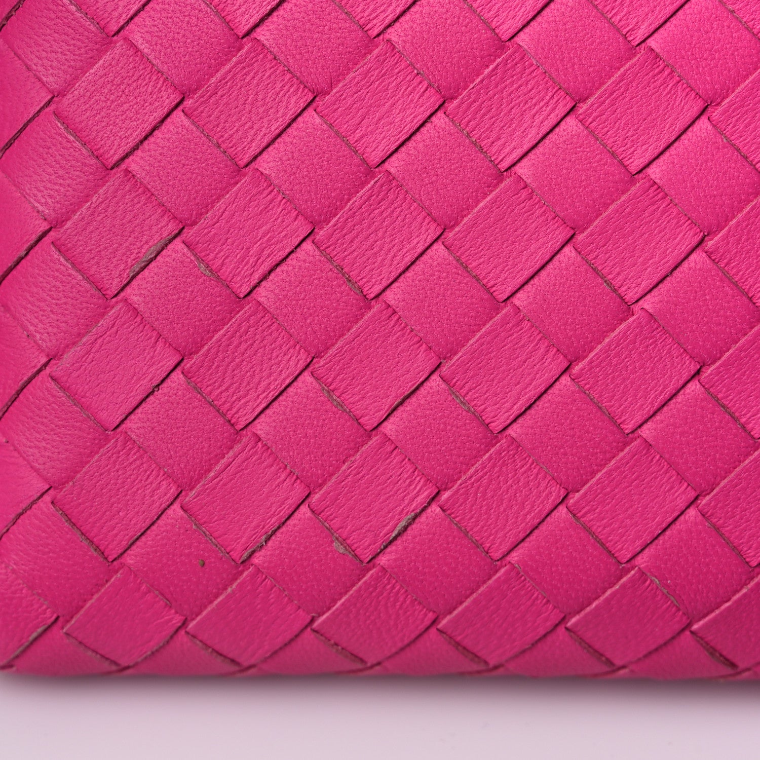 Bottega Veneta Nappa Intrecciato Zip Around Wallet Pink 14 of 17