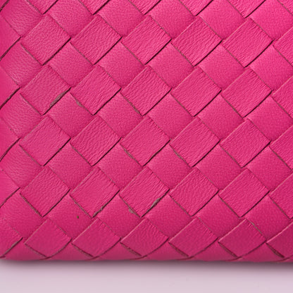 Bottega Veneta Nappa Intrecciato Zip Around Wallet Pink 14 of 17