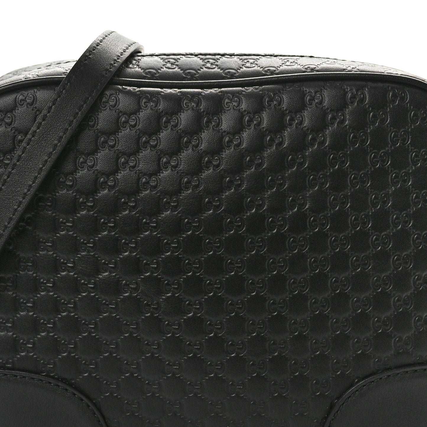 Microguccissima Mini Bree Messenger Bag Black