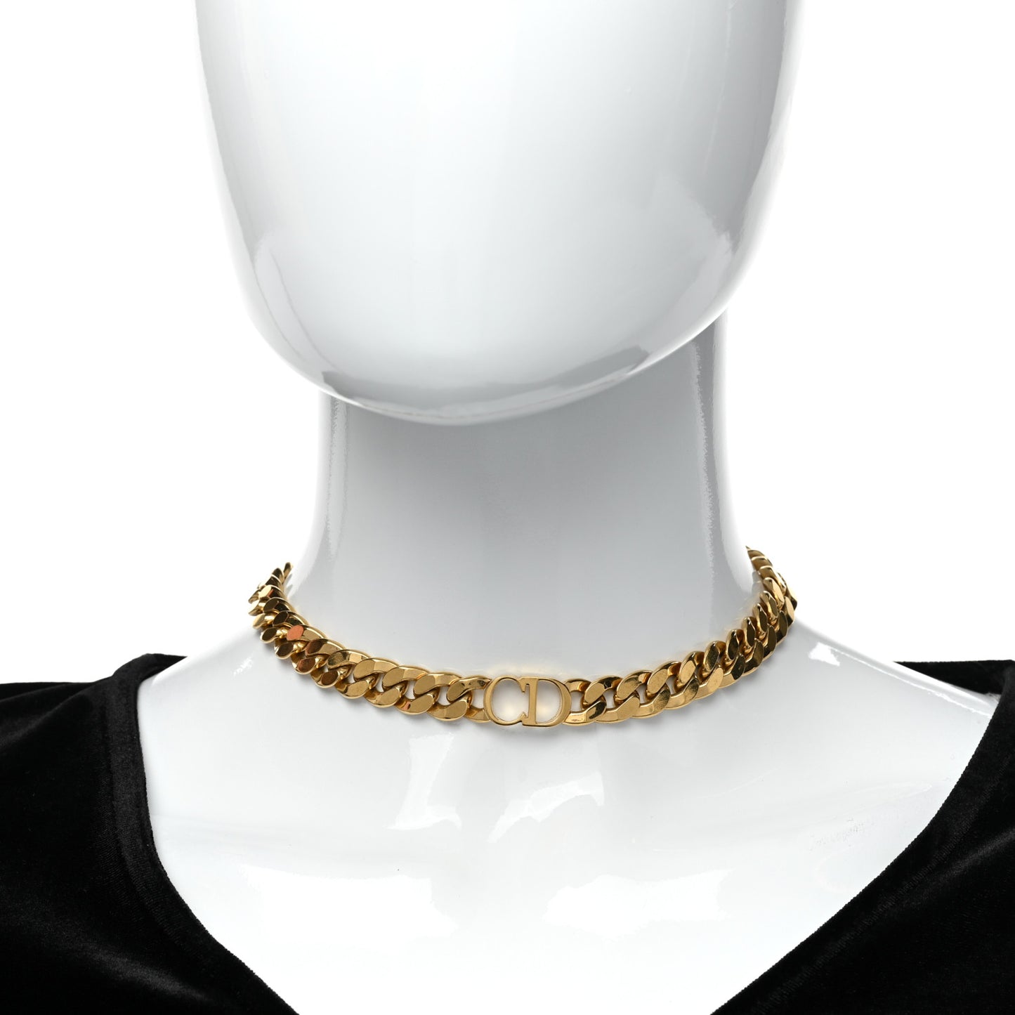 Metal Danseuse Etoile Chain Choker Necklace Gold