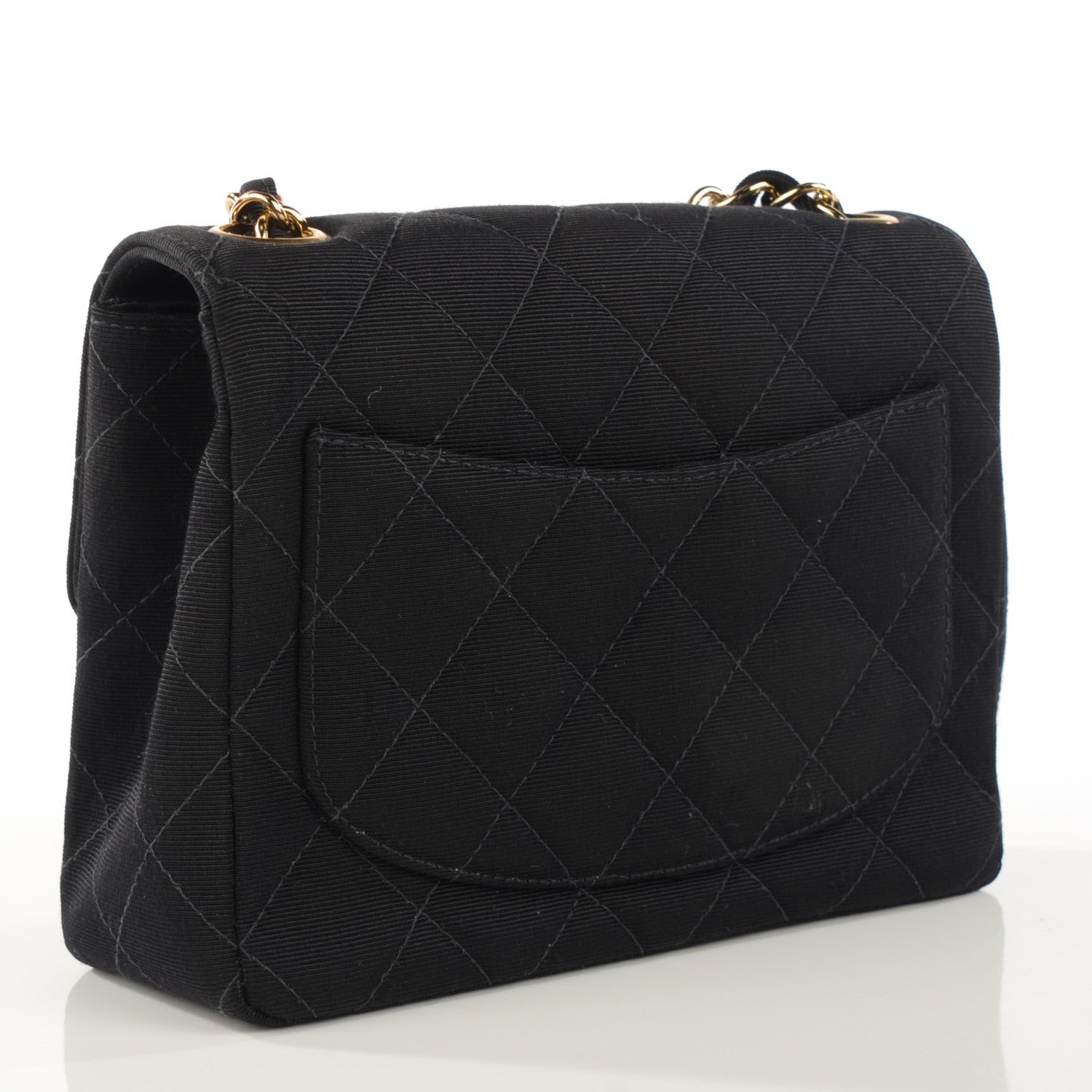 Chanel Grosgrain Quilted Mini Square Flap Black 3 of 8
