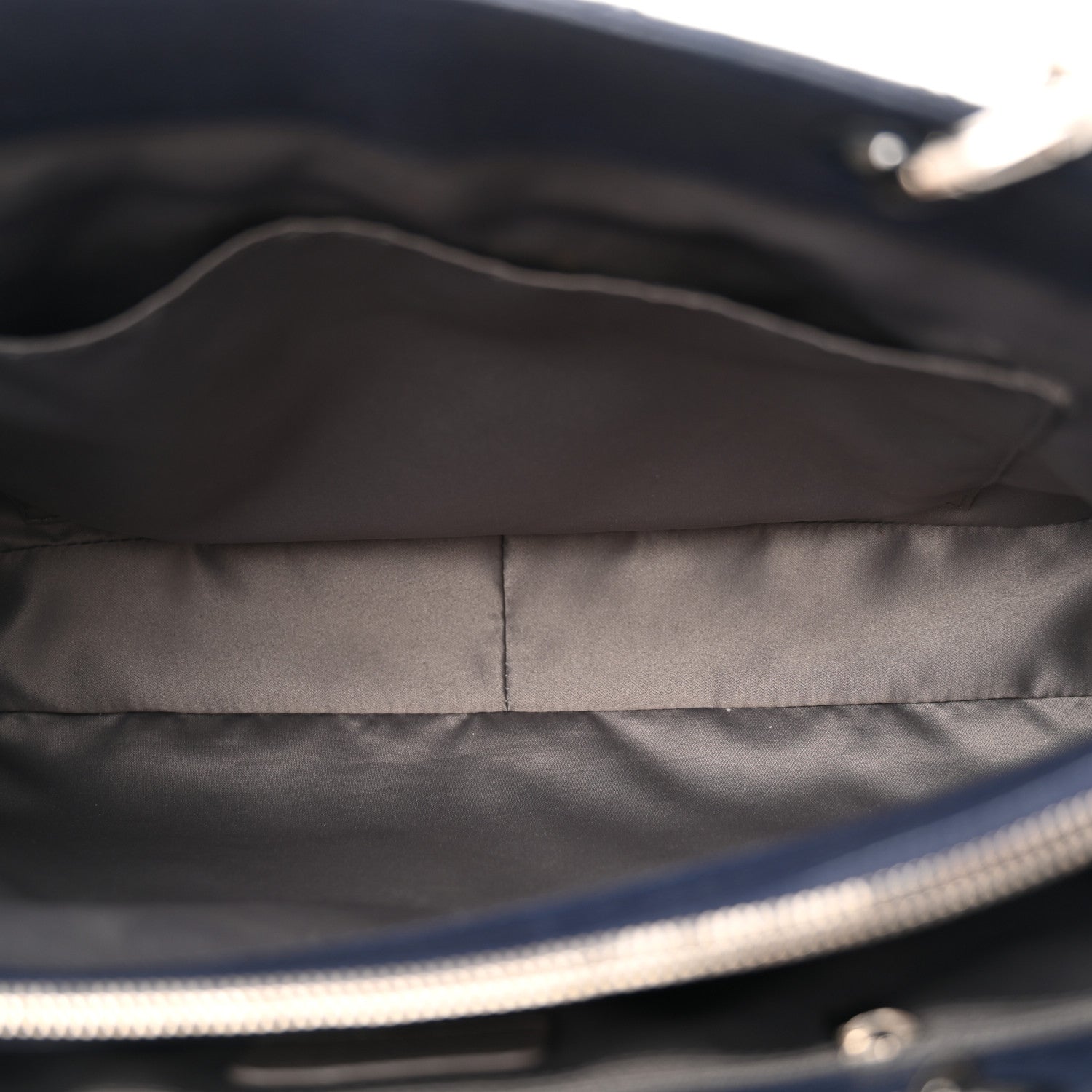 Chanel Caviar Quilted Grand Shopping Tote GST Navy Blue 8 of 13