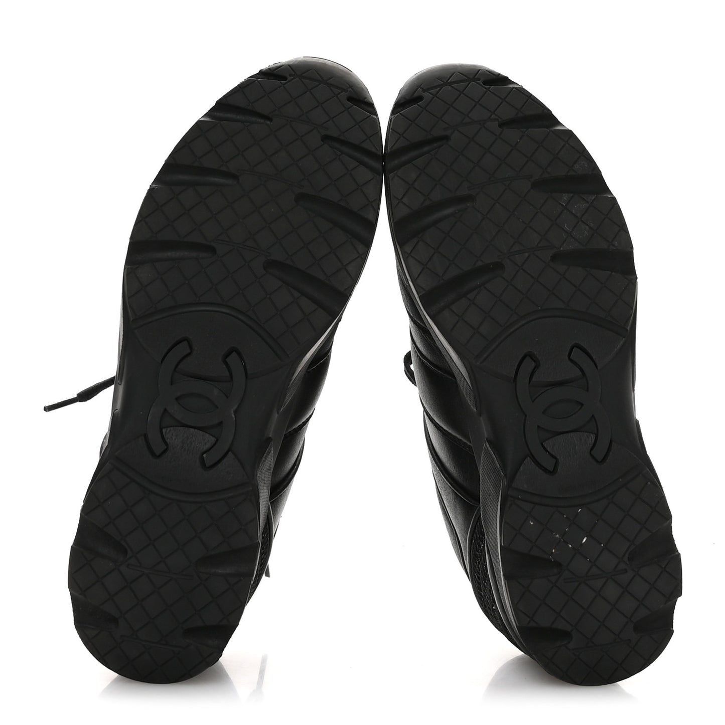 Calfskin Tweed Womens Sneakers 37 Black