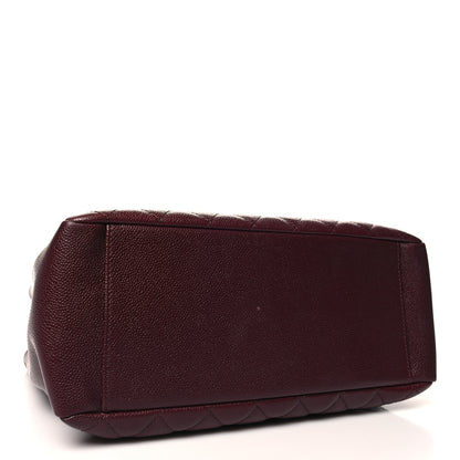 Chanel Caviar Quilted Grand Shopping Tote GST Dark Burgundy 4 of 12