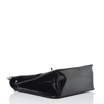 Chanel Glazed Calfskin Single Flap Black 4 of 15