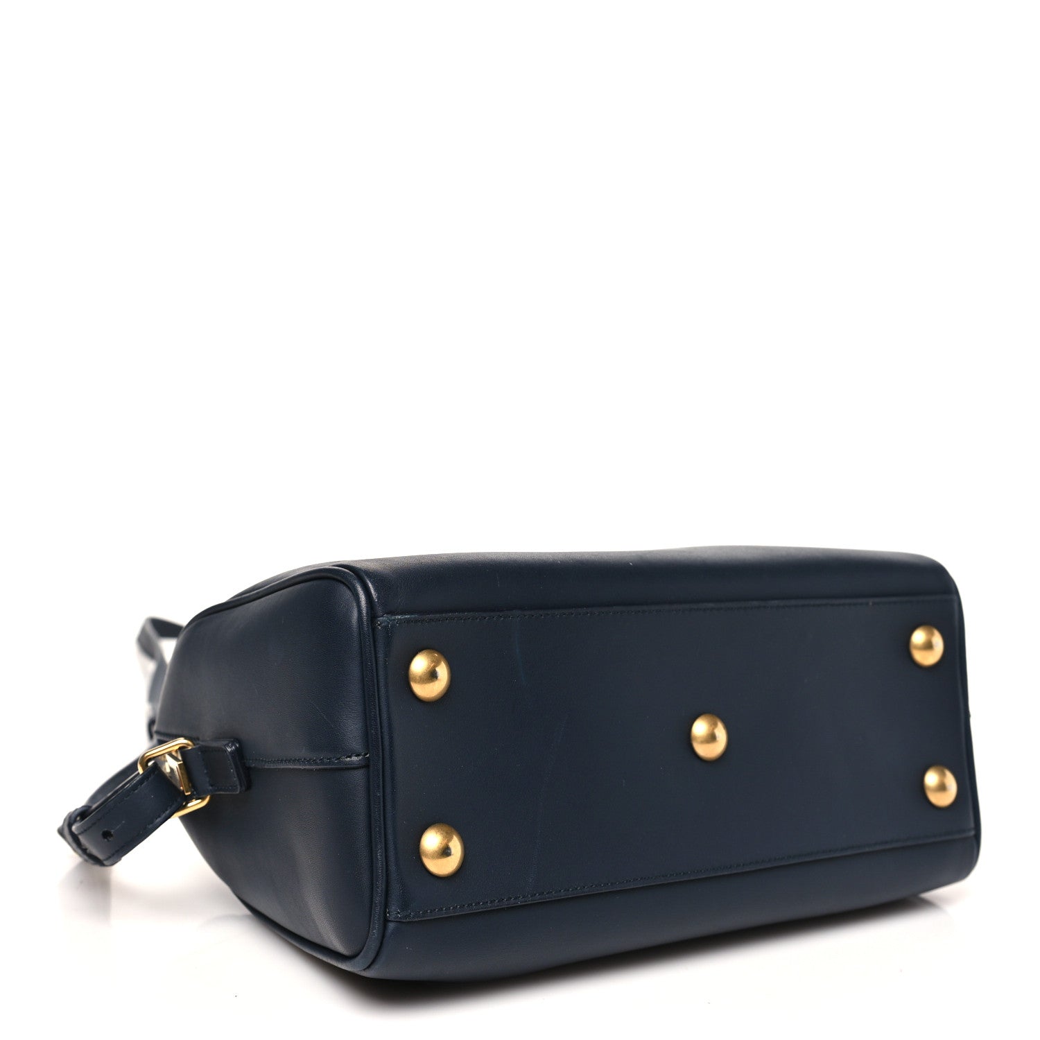 Saint Laurent Calfskin Classic Baby Duffle Navy Blue 4 of 10