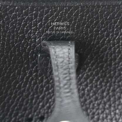 Hermes Taurillon Clemence Evelyne TPM Black 6 of 10