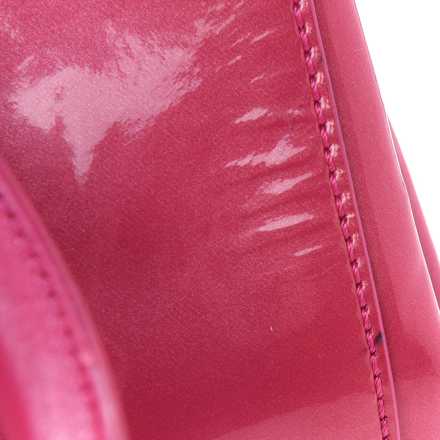 Versace Patent Calfskin Large Signature Tote Pink 12 of 16