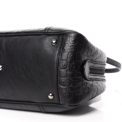 Gucci Calfskin Horsebit Embossed Princy Boston Black 7 of 10