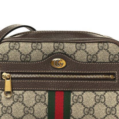 Gucci GG Supreme Monogram Web Mini Ophidia Shoulder Bag Brown 8 of 10