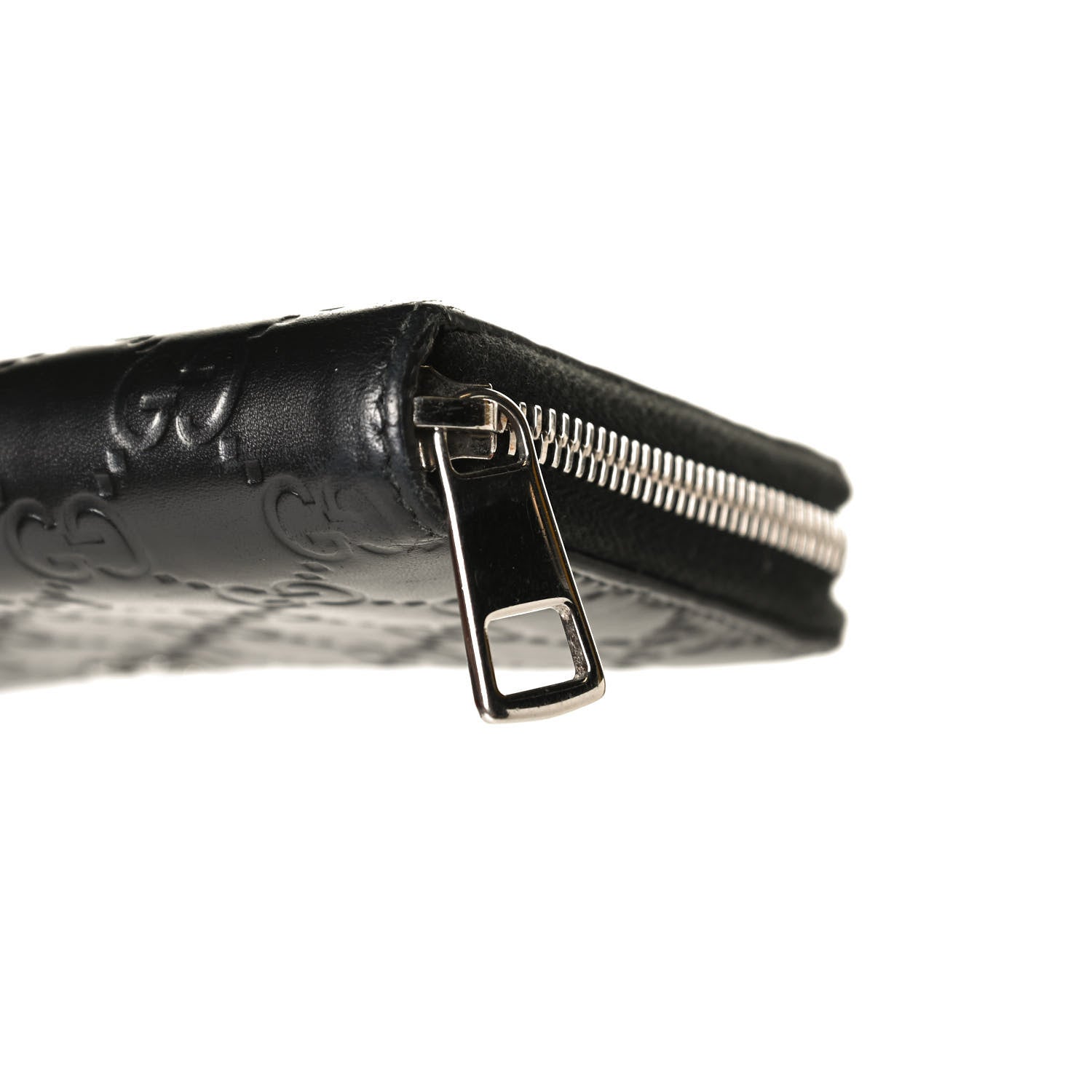 Gucci Guccissimma Signature Dorian Zip Around Wallet Black 8 of 8