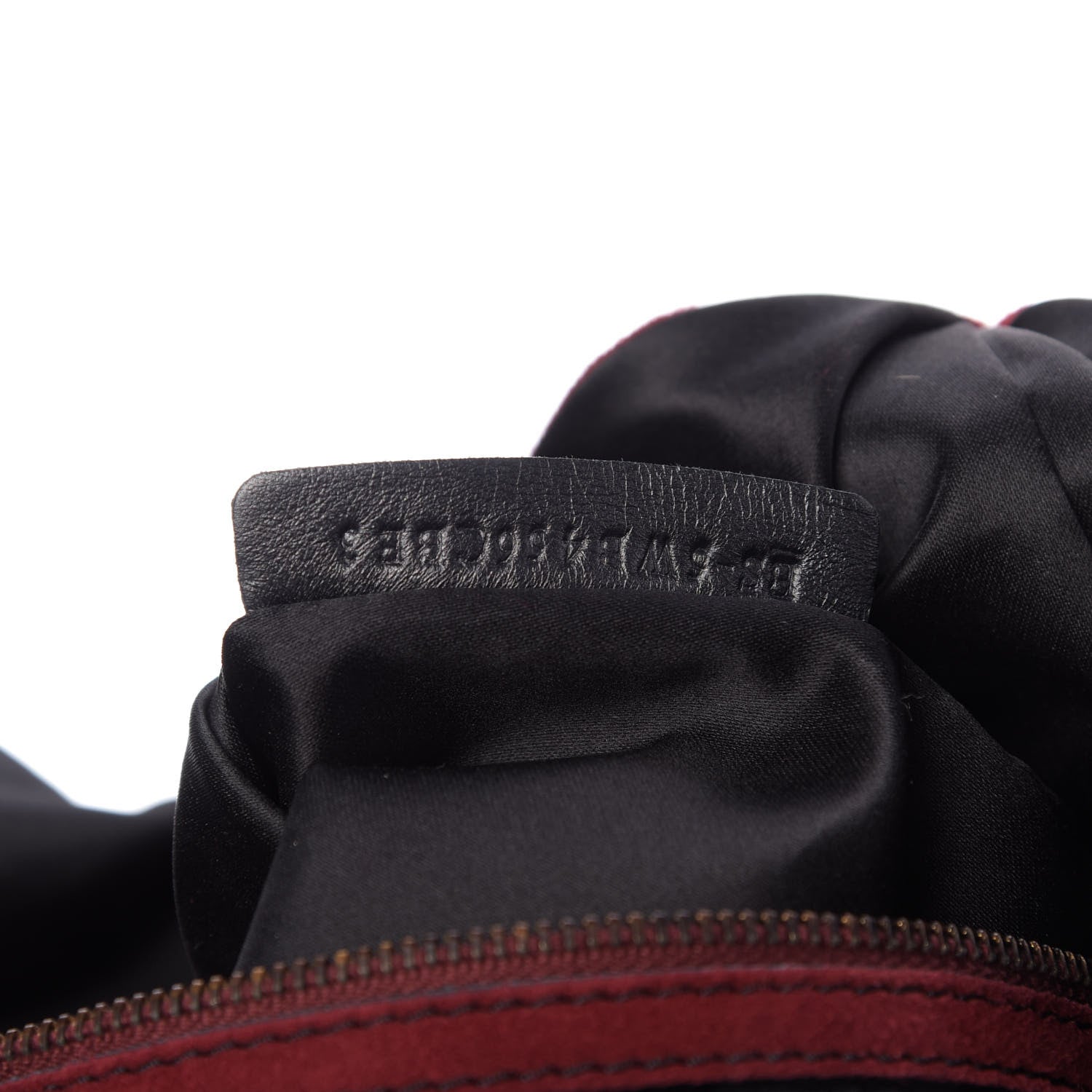 Valentino Garavani Suede Bow Hobo Dark Red 9 of 9