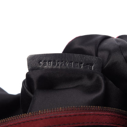 Valentino Garavani Suede Bow Hobo Dark Red 9 of 9
