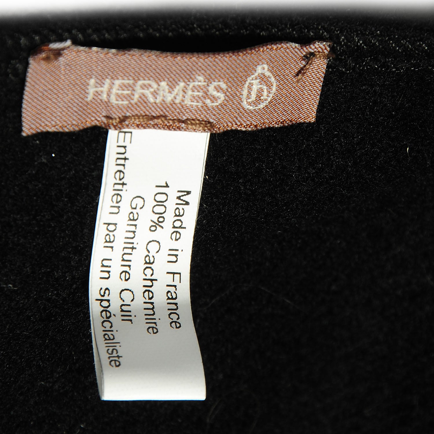 Hermes Cashmere Swift Petit H Poncho Black Rubis 7 of 8