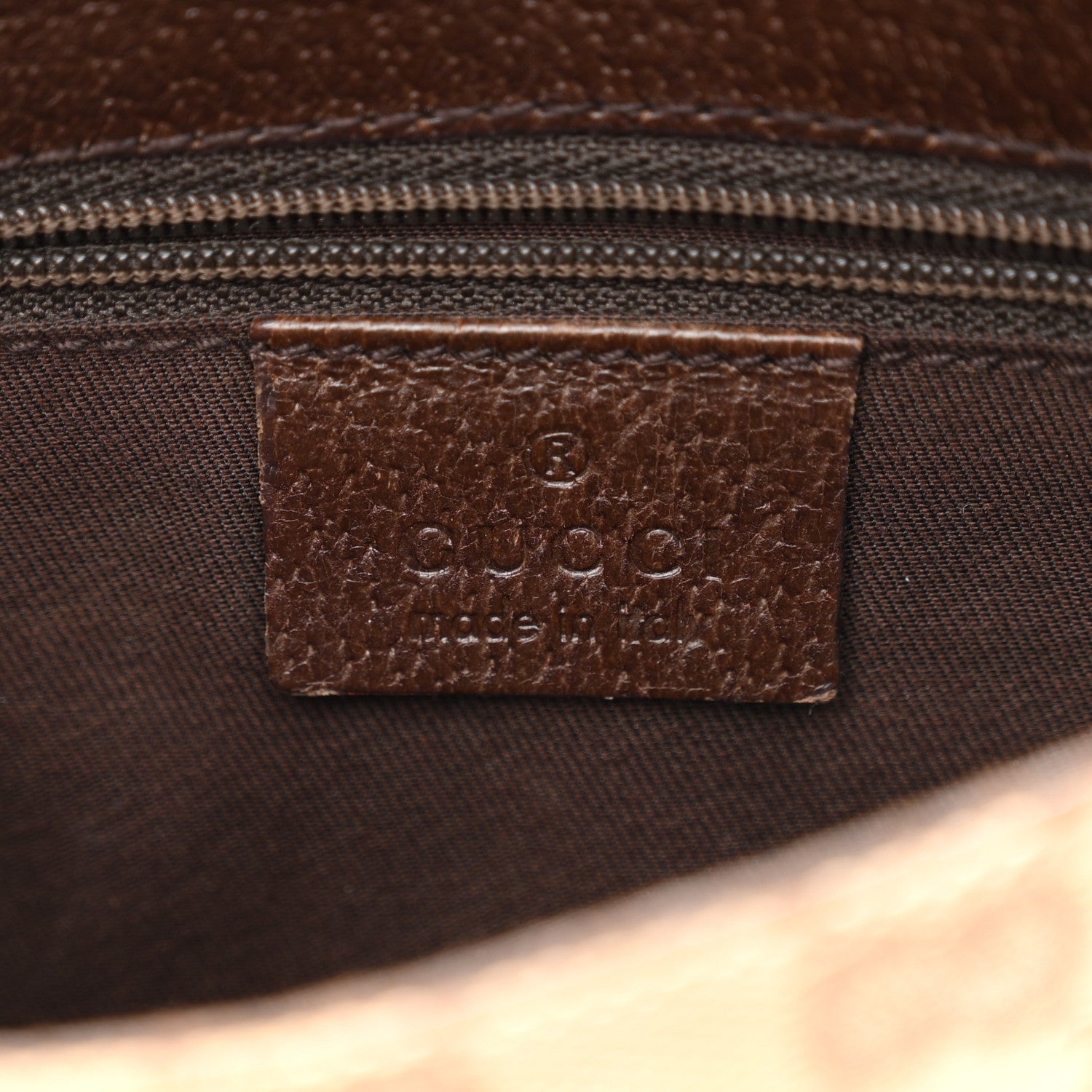 Gucci Monogram Waist Pouch Bag Dark Brown 6 of 10