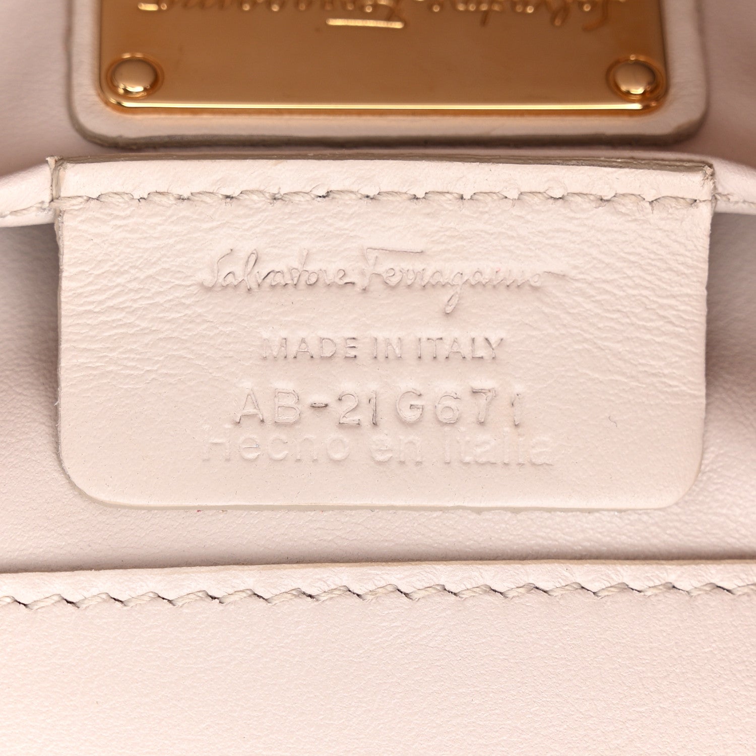 Salvatore Ferragamo Calfskin Medium Thalia Flap Shoulder Bag New Bisque 7 of 11