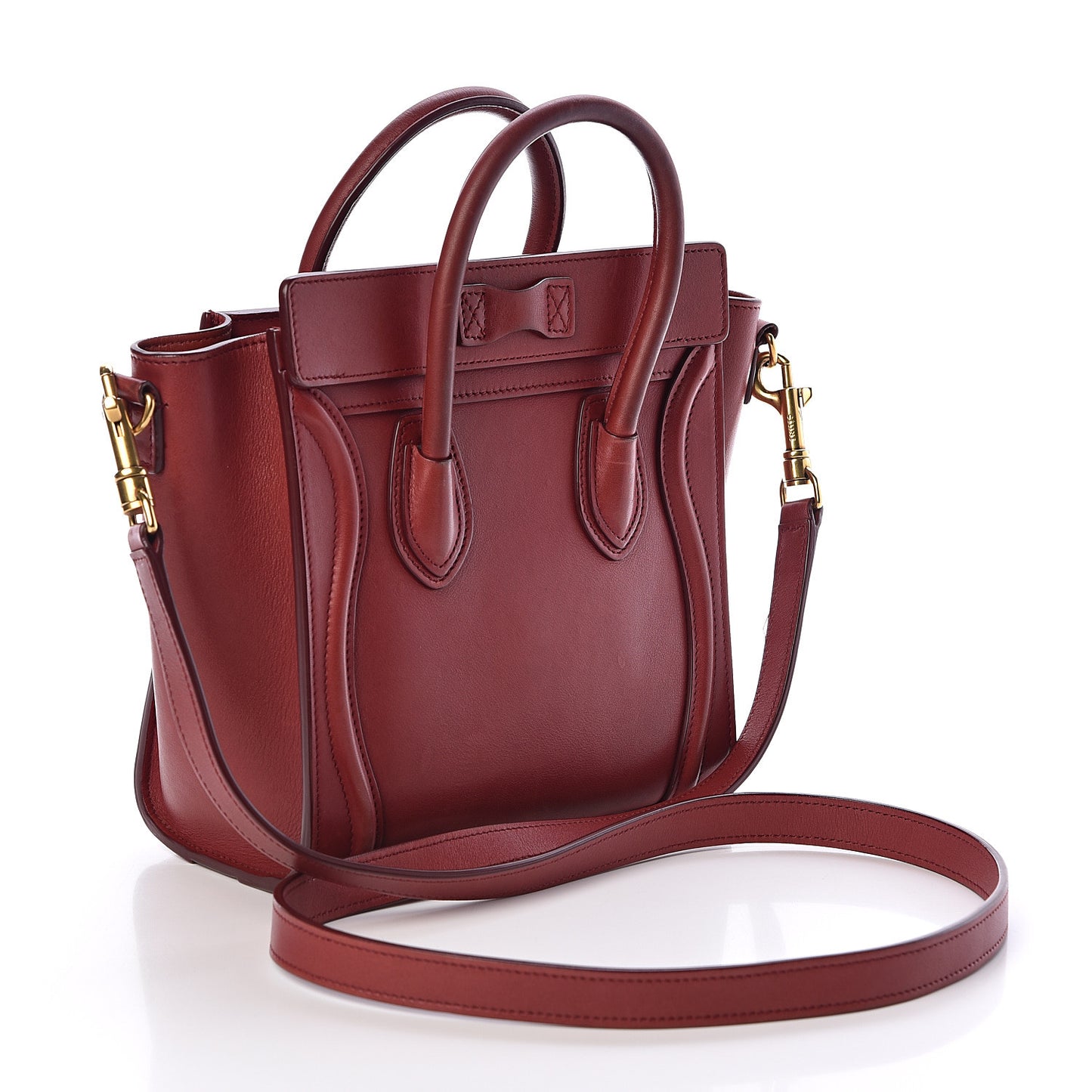 Smooth Calfskin Nano Luggage Red