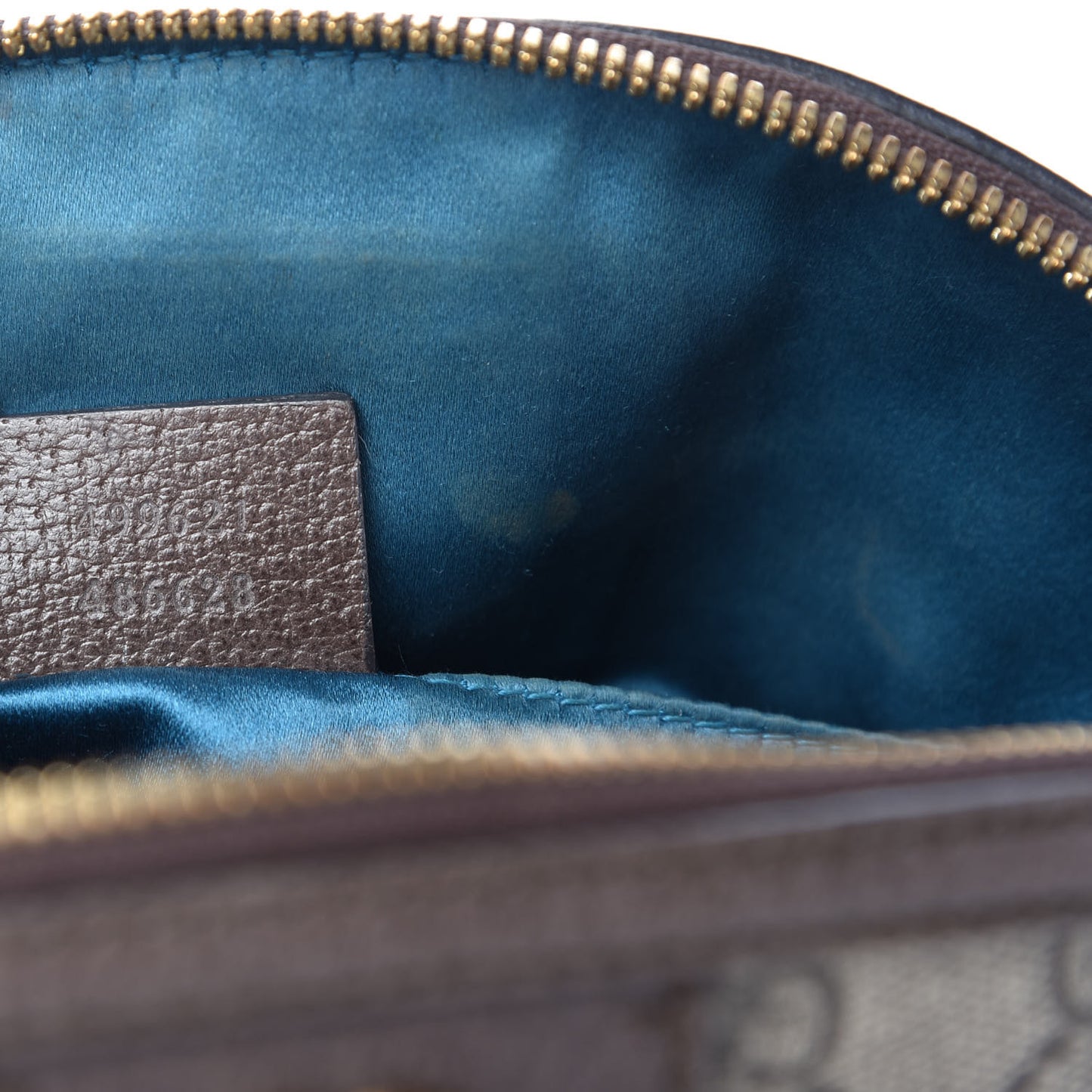 GG Supreme Monogram Textured Dollar Calfskin Web Small Ophidia Dome Shoulder Bag Beige Ebony New Acero